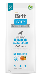 Brit Care Dog Grain-free Aliment Sec Chien Junior Large Breed Salmon 3 Kg